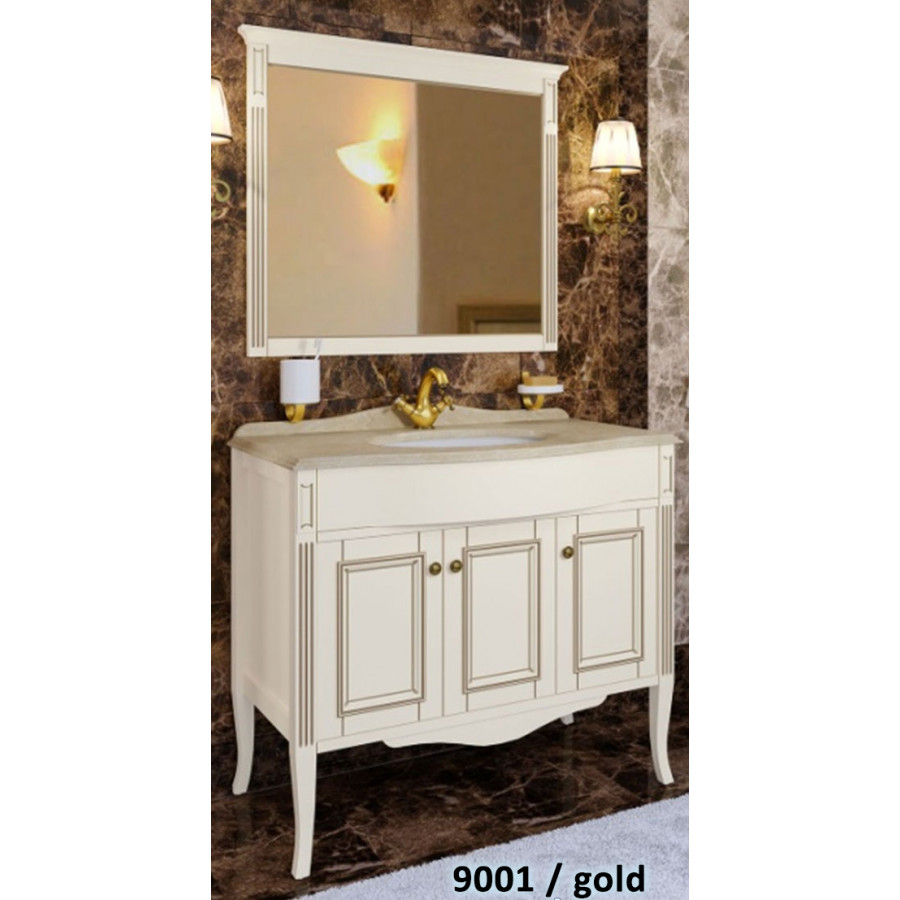 Тумба с раковиной Timo Aura 100 M-R 9001/gold