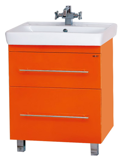 Мебель для ванной Misty Елена 70 оранжевая