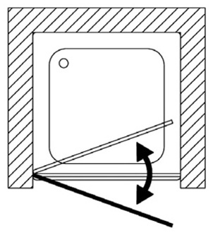 Душевая дверь в нишу Samo Classic Europa B7804ULUTR 80 см