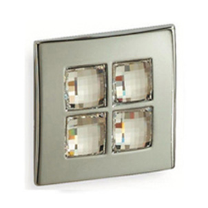 Тумба с раковиной Aquanet Мадонна 90 эбен с кристаллами Swarovski