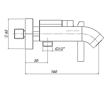 Смеситель GPD Frezia MBB100 для ванны с душем