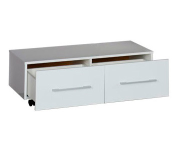 Тумба Aquanet Нота 100 подкатная белая