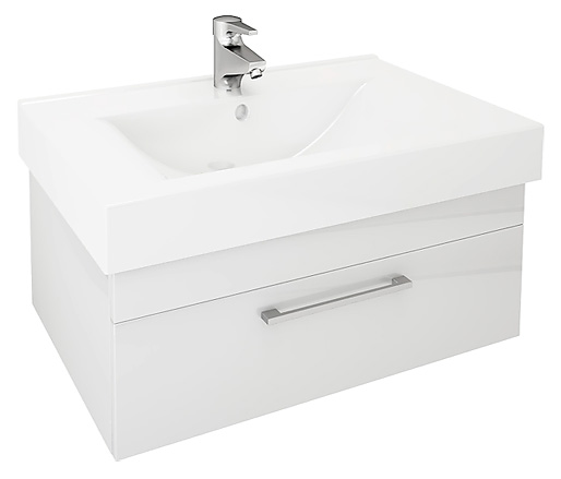 Тумба с раковиной Cezar Solus 50 белая