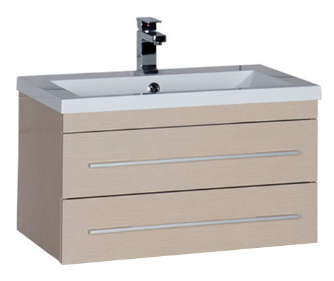 Тумба с раковиной Aquanet Нота 75 светлый дуб