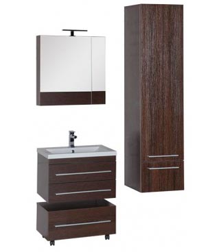 Тумба Aquanet Нота 58 подкатная венге