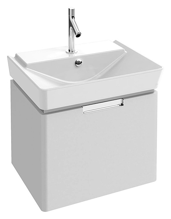 Тумба с раковиной Jacob Delafon Reve 60 белый бриллиант 1 ящик