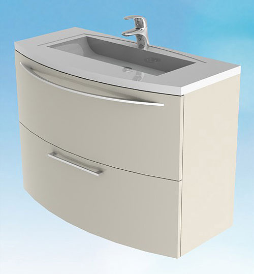 Тумба с раковиной De Aqua Лонг 90