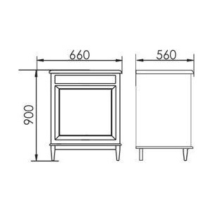 Мебель для ванной Атолл Марсель 265