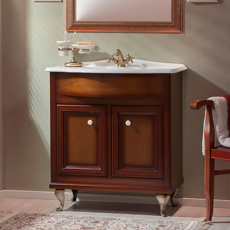 Тумба с раковиной Caprigo Порто 80 NOCE SCURO