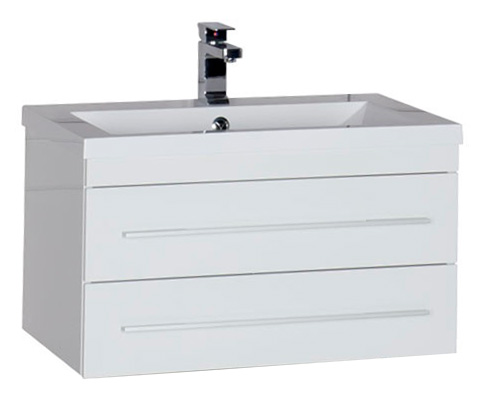 Тумба с раковиной Aquanet Нота 75 белая