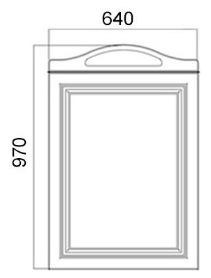 Зеркало Атолл Верона 65 скуро