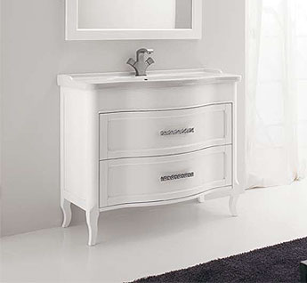 Тумба с раковиной Eban Rachele 95 белая