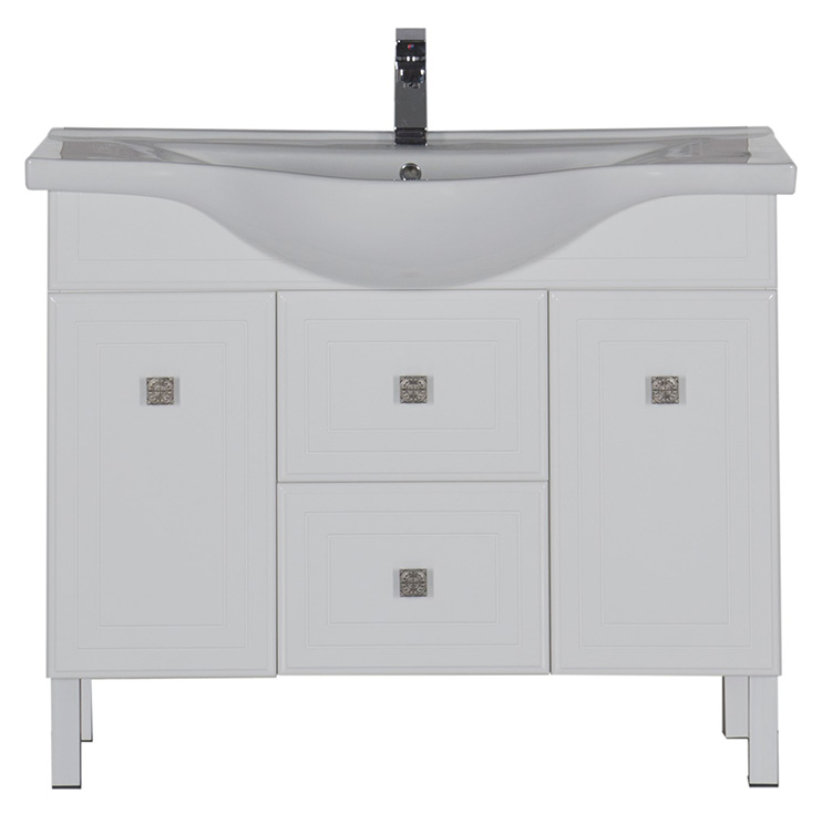 Тумба с раковиной Aquanet Стайл 105 с ящиками