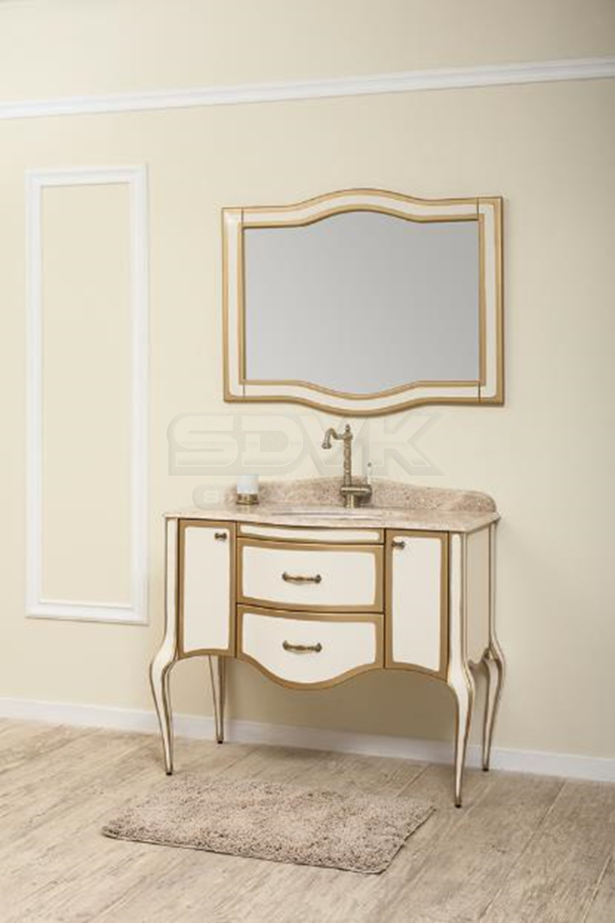 Зеркало-шкаф Ellen plus 100 M 9001-G (9001 с золотом)