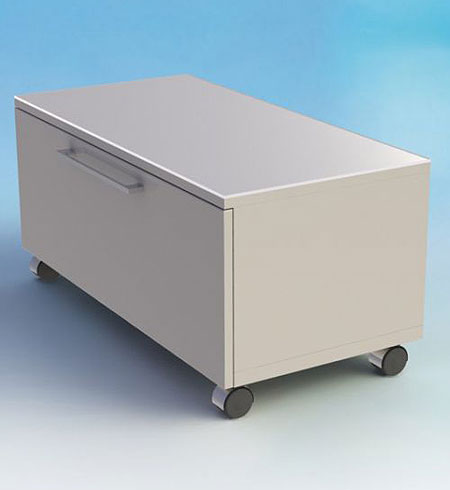 Тумба De Aqua Квадро 80 подкатная