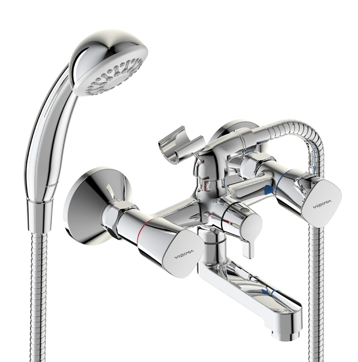 Смеситель Vidima Quadro BA344AA для ванны с душем