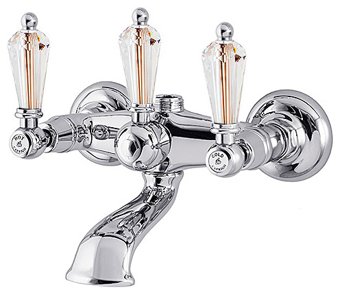 Смеситель Caprigo Adria Swarovski 01-019-crm для ванны с душем
