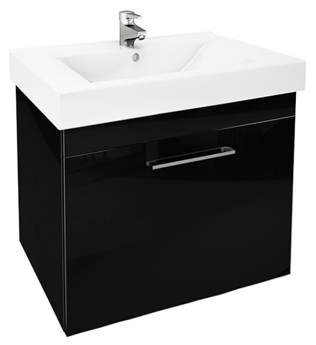 Тумба с раковиной Cezar Solus Atis 50 черная