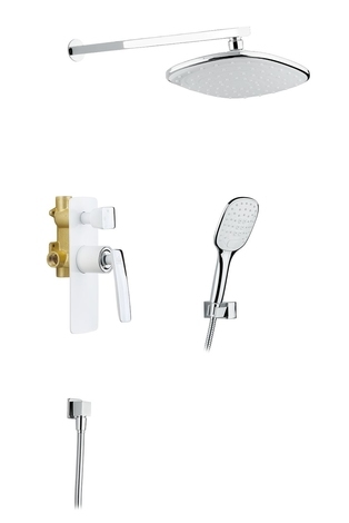 Душевая система встроенная Timo Helmi SX-4069/00-16SM хром-белый