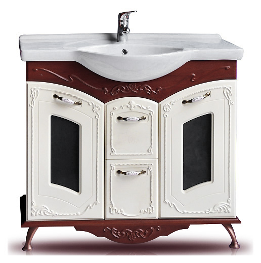 Тумба с раковиной Атолл Мастер орех