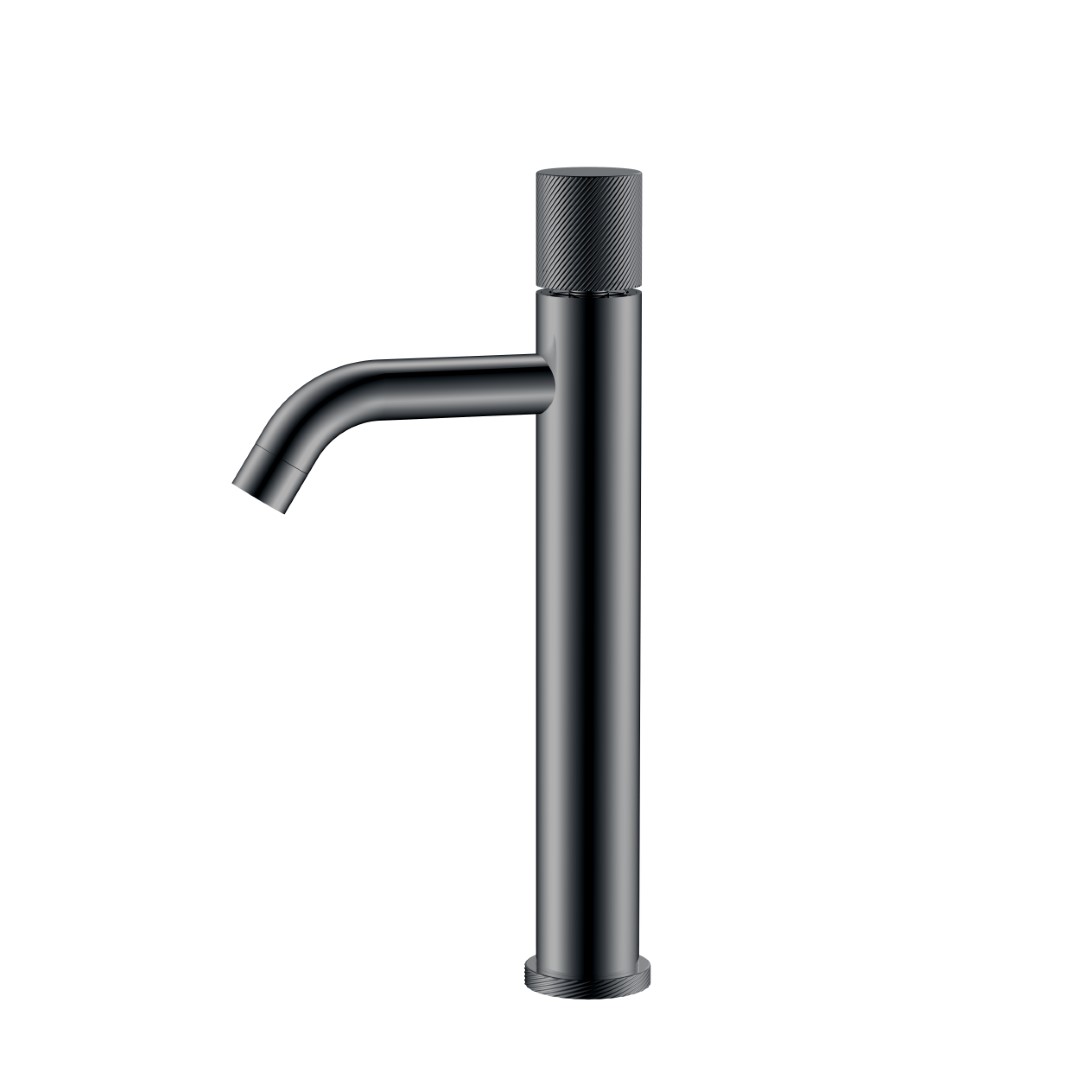 Смеситель Boheme STICK для умыв. выс. Shine Gun Metal SPIRALE 122-SGM.4