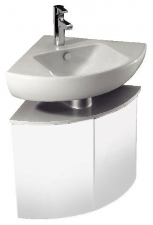 Тумба с раковиной Jacob Delafon Odeon Up белая угловая