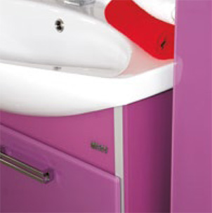 Тумба с раковиной Misty Джулия 85  подвесная