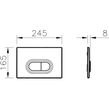 Клавиша смыва VitrA Loop O 740-0580