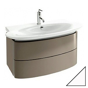 Тумба с раковиной Jacob Delafon Presquile 100 белый бриллиант 2 ящика