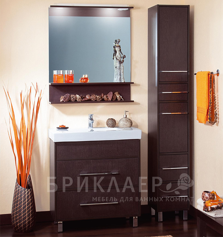Мебель для ванной Бриклаер Чили 80 венге