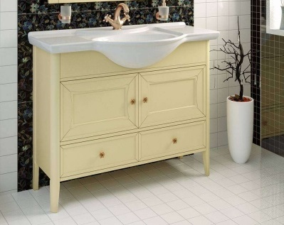 Тумба с раковиной Timo Aurora 105 M-VR vanilla