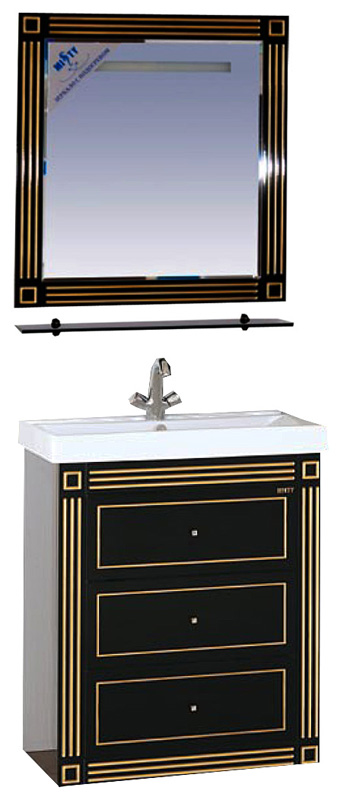 Мебель для ванной Misty Venezia 75 черная патина