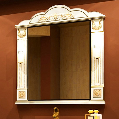 Зеркало Misty Барокко 100 бежевое патина