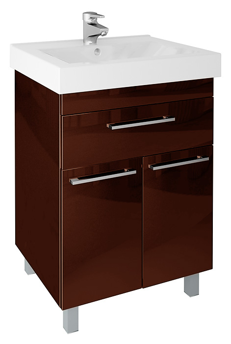 Тумба с раковиной Cezar Unicus 60 цветная верхний ящик