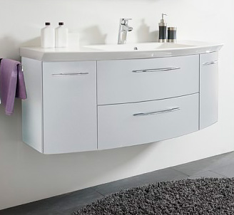 Тумба с раковиной Pelipal Cassca 120 белый глянец