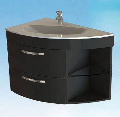 Тумба с раковиной De Aqua Трио Люкс  L