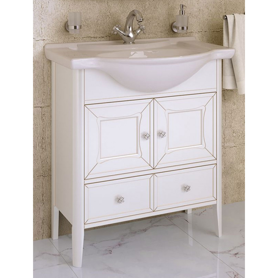 Тумба с раковиной Timo Aurora 75 M-VR bianco