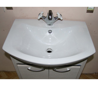 Тумба с раковиной Aquanet Донна 60 беленый дуб