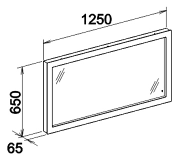 Зеркало Keuco Edition 300 125 см