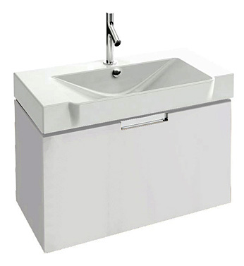 Тумба с раковиной Jacob Delafon Reve 80 белый бриллиант 1 ящик