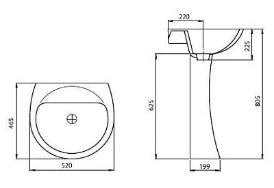 Раковина Santeri Соната 50