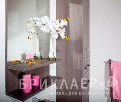 Мебель для ванной Бриклаер Чили 55 серая лиственница