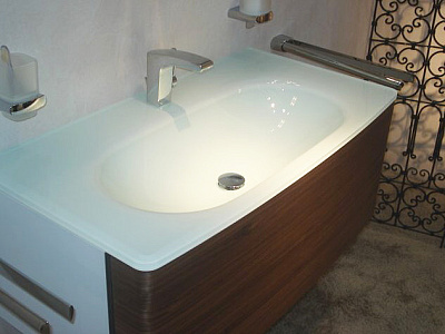 Тумба с раковиной Keuco Elegance New белая 95 см