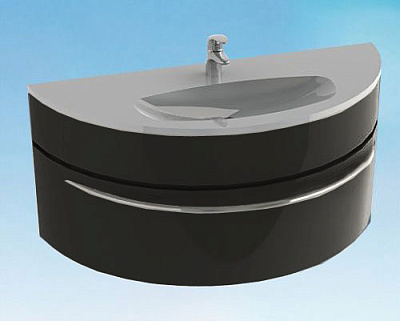 Тумба с раковиной De Aqua Эскалада 117 с ручкой