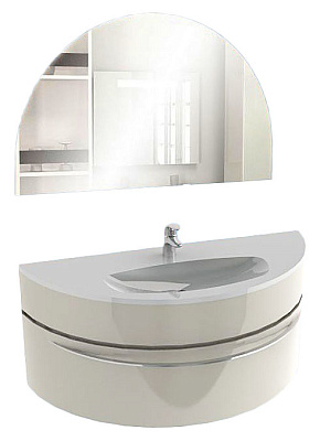 Тумба с раковиной De Aqua Эскалада 117 с ручкой