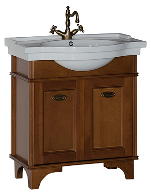 Тумба с раковиной Aquanet Николь 80