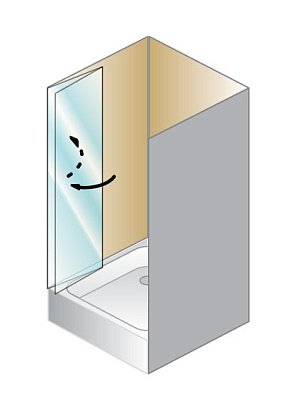 Душевая дверь в нишу Kolpa San Terra flat TV/S 100