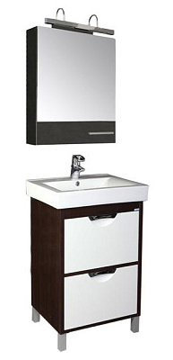 Тумба с раковиной Aquanet Гретта 50 венге