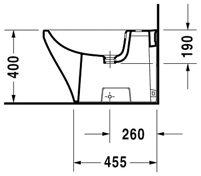 Биде напольное Duravit DuraStyle 228310