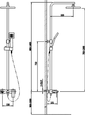 Душевая система Timo Selene SX-1030/00 хром